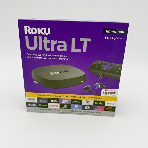 Roku Ultra LT Streaming Device 4K/HDR/Dolby Vision/Dual-Band Wi-Fi - Picture 8 of 11